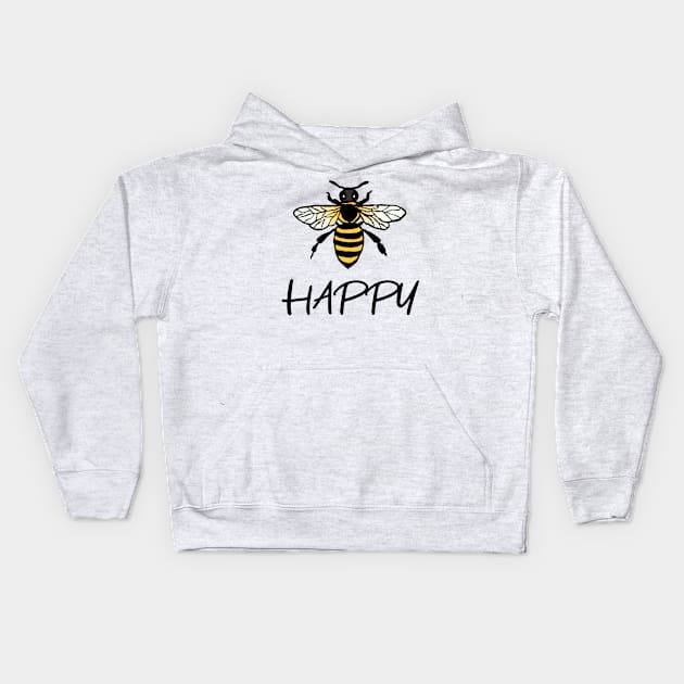 Bee Happy Kids Hoodie by MilotheCorgi